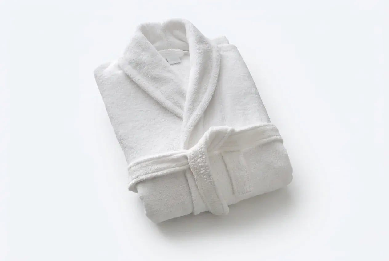 Bademantel ECO Weiss