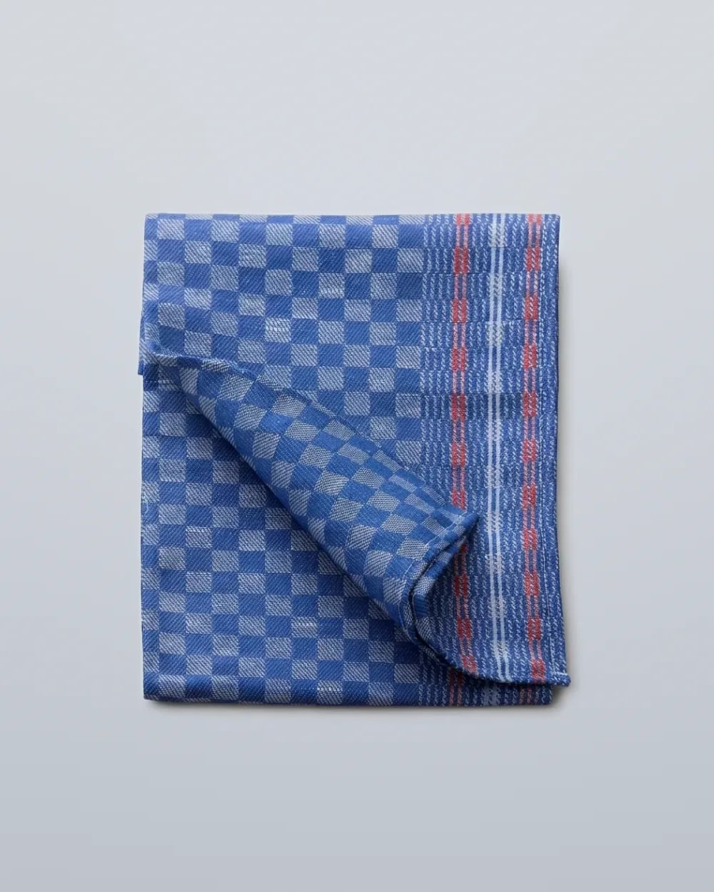 Handwerkertuch blau/grau kariert
