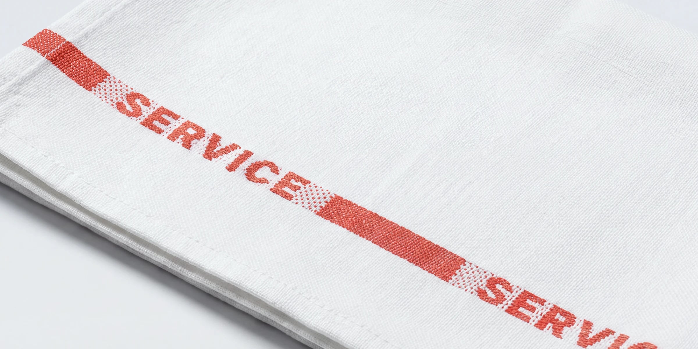 Servicetuch – Gewebe im Detail
